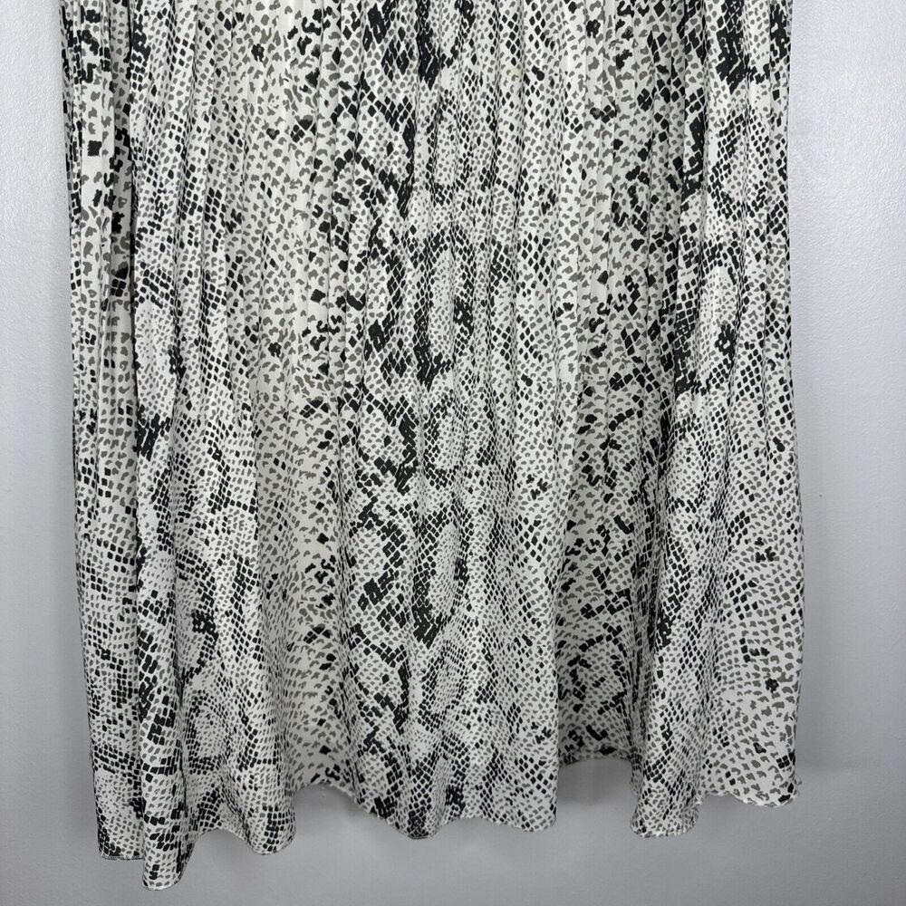 J. Crew Snake Print Pleated Midi Skirt Sz 6 Animal Print Career - Picture 3 of 8